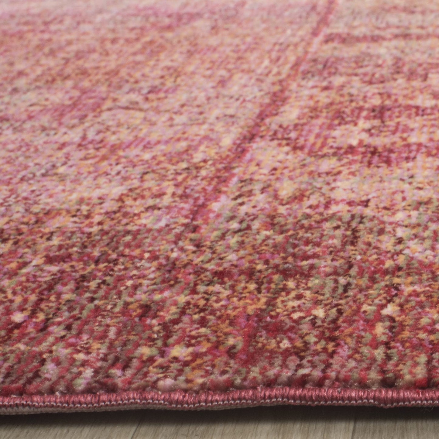 SAFAVIEH Mystique Collection Accent Rug - 4' x 6', Rust & Multi, Watercolor Overdyed Distressed Design, Non-Shedding & Easy Care, Ideal for High Traffic Areas in Foyer, Living Room, Bedroom (MYS920P)