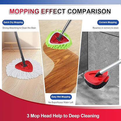 9 Pack Reusable Microfiber Mop Pads Compatible