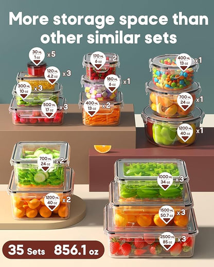 70 PCS Food Storage Containers