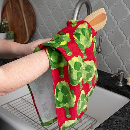 T-Fal Fiber Reactive Print Kitchen Towels: Highly Absorbent, Super Soft