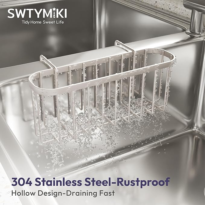 SWTYMIKI Sponge Holder for Kitchen Sink