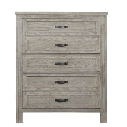 Soho Baby Hanover Premium Soft Closing 5-Drawer Dresser Chest Dresser, Oak Gray