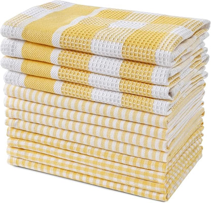 LANE LINEN 100% Cotton Kitchen Dish Cloths, Ultra Soft Absorbent Quick Drying
