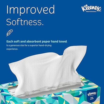 Kleenex Professional Paper Hand Towels, Premium Absorbency Pockets, Pop-Up Box