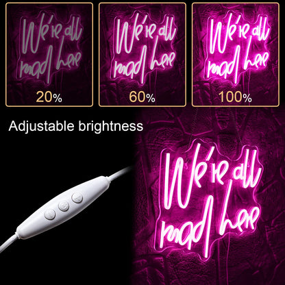 WLHOPE Read Books Be Kind Neon Sign Neon Signs for Wall Decor Dimmable Read Books Neon Lights LED Sign for Book Lovers Gifts Bedroom Bookstore Reading Room Library Study Room Decoration