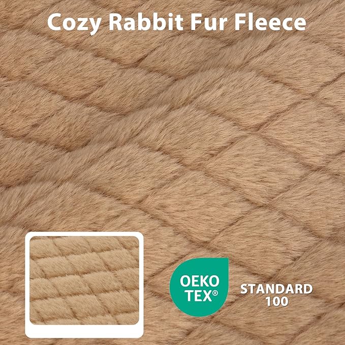 JOEJOY Orthopedic Dog Bed for Large Dogs, Washable Dog Crate Bed Large Sized with Removable Cover, Egg Memory Foam Big Pet Beds, Brown, 35"x22"