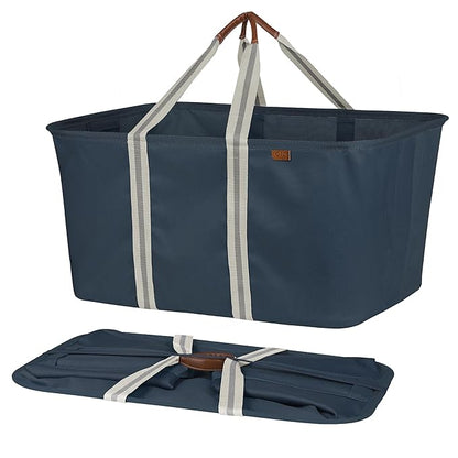 CleverMade Collapsible Laundry Tote 2-Pack – Foldable Carry-All Storage Bin