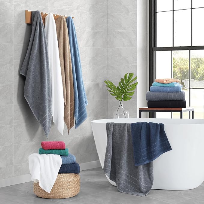 Casa Platino Cotton Bath Towel 8 Piece Set