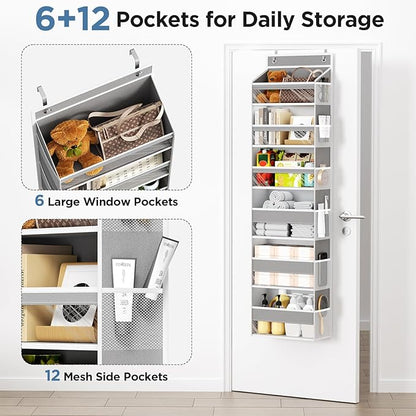Over The Door Organizer, 6 Shelf Door Hanging Organizers