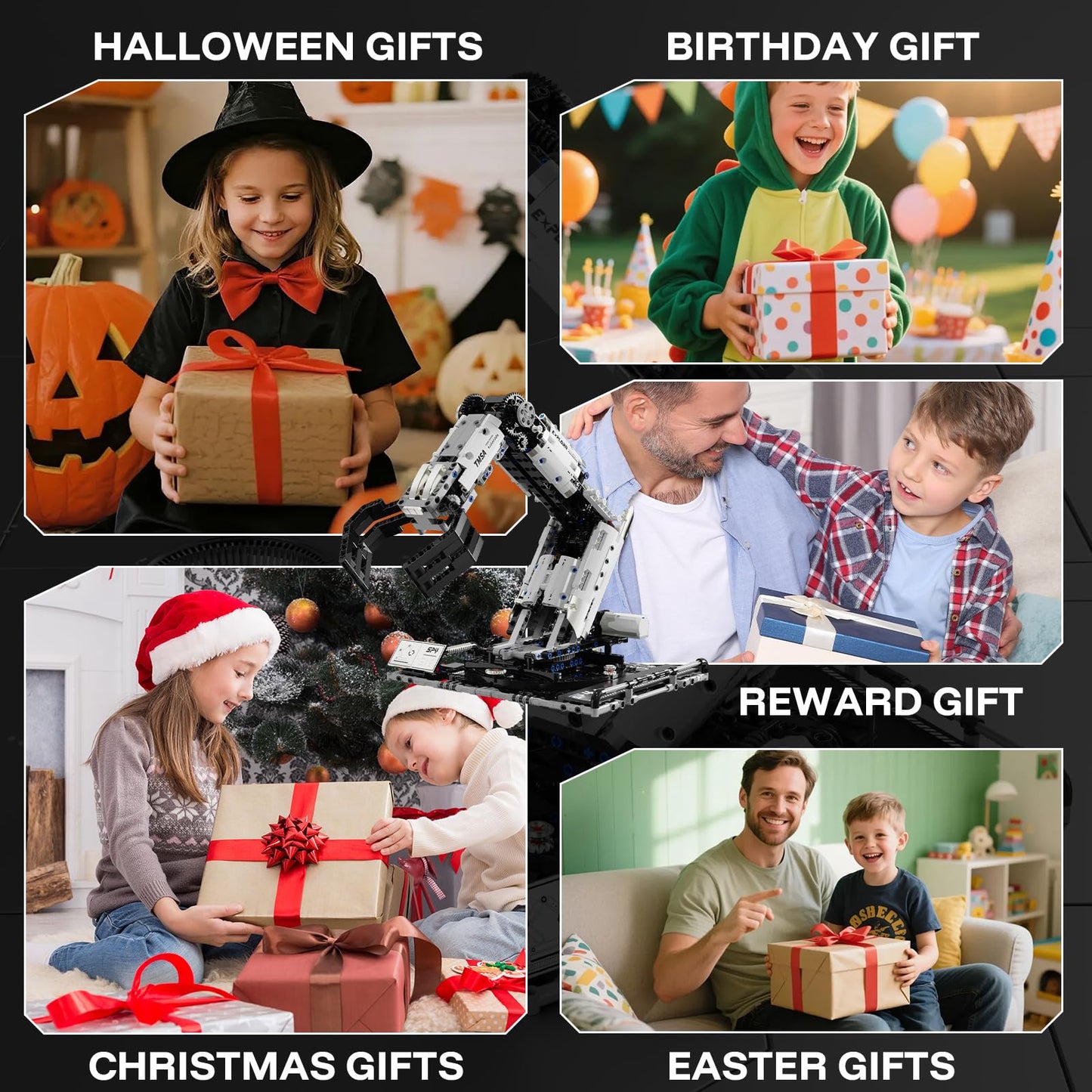 HPROMOT Building Toys STEM Robotics Arm Kits, 1029 PCS APP & Remote Control Robot Toys for Kids Ages 8-16, Engineering Technic Coding Robotic Kit, Educational Science Set Birthday Gift for Boys Girls
