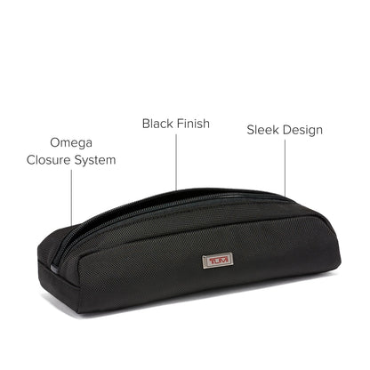 TUMI - Alpha Electronic Cord Pouch - Slim Zip Entry Travel Tech and Cable, Charger and Small Accessory Organizer - Black