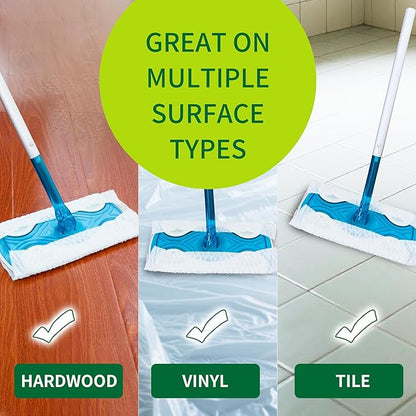 Dr.Easy Dry Sweeping Cloths, 72ct Disposable Mopping Pads Refil Pack, fits
