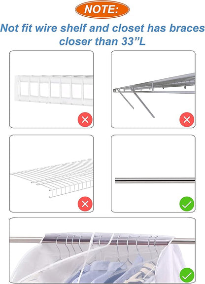 SLEEPING LAMB Extra Large Hanging Garment Rack Cover Storage