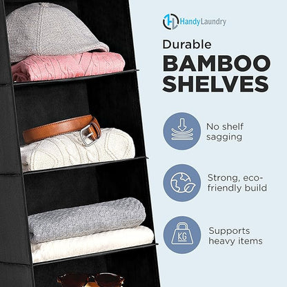 Handy Laundry Hanging Closet Organizer