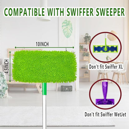 Reusable Microfiber Mop Pads Washable Wet Pads Compatible