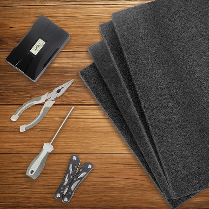Yeecheng 2 Pcs 12 x 16 x 1INCH Black Polyurethene Foam Sheets,Cuttable Packing Foam Block Foam Padding for Packing and Crafts,Toolbox Storage.