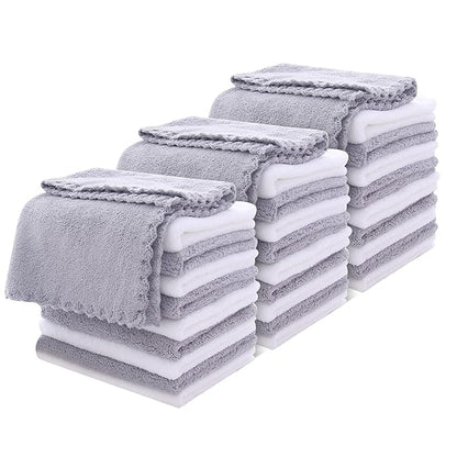MOONQUEEN 30 Pack Microfiber Face Towel