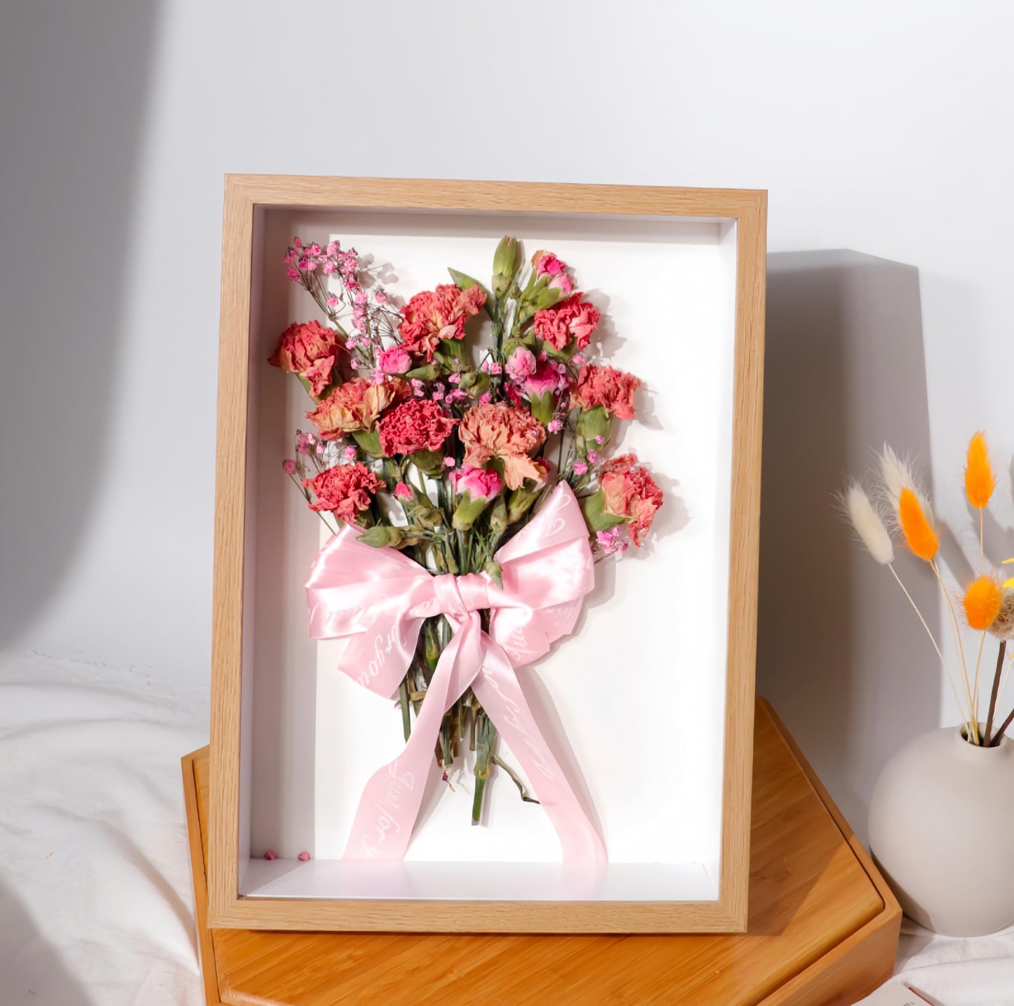10 Pack 4x6 Shadow Box Frame，HD Glass Wooden Burlywood Hollow Photo Frame,Burlywood Frames for Flower Pressing, Seashell Display Box ,Pet Memorial Shadow Box ( 10pcs 4X6)