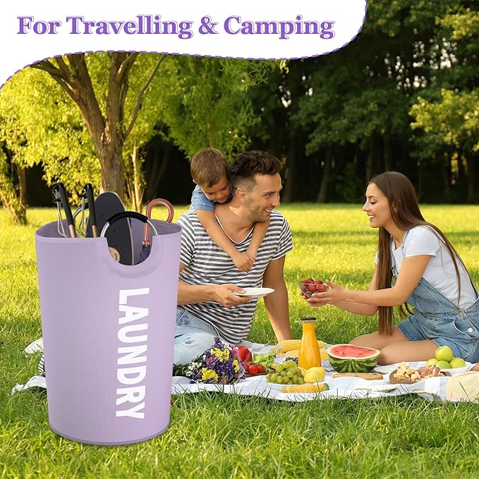 2Pack 125L Extra Large Laundry Baskets, Collapsible Laundry Hamper
