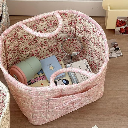Quilted Fabric Storage Basket