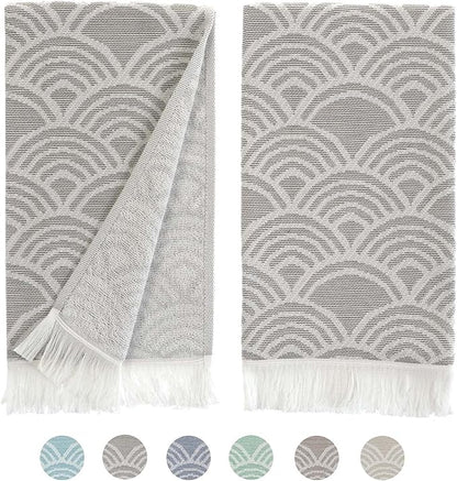 sea me at home Kitchen Towels Decorative Set of 2, Turkish Hand Towels