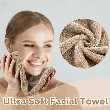 Newwiee 100 Pcs Washcloths Quick Drying Bathroom Wash Clothes 12 x 12 Inch Face