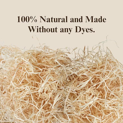 The Habitat Life - Natural Ribbon Cut Excelsior - for Birds, Hamsters, Gerbils, Rats & Other Small Mammals - Soft & Absorbent - Wood Fiber - Dye-Free & Safe - Medium - 2 Pack
