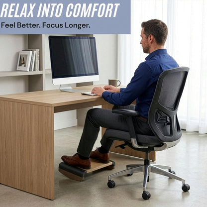 Tiel Ergonomic Foot Rest for Under Desk at Work, Rocking Footrest with Comfort Support, Office Foot Stool for Desk Chair, Leg Rest Stand for Home and Remote Office