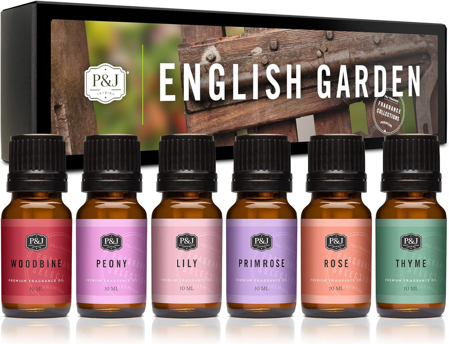 P&J Fragrance Oil Autumn Set | Brown Sugar, Apple, Harvest Spice, Vanilla, Forest Pine, and Snickerdoodle Candle Scents for Candle Making, Freshie, Soap Making Supplies, Diffuser Oil Scents