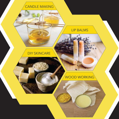 Beesworks Yellow Beeswax Pellets (1 lb) | 100% Pure, Cosmetic Grade, Triple-Filtered Beeswax for DIY Skin Care, Lip Balm, Lotion, and Candle Making