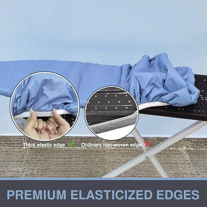 Ironing Board Cover and Pad, Standard Size 15x54, Thick Padding, Elastic Edge