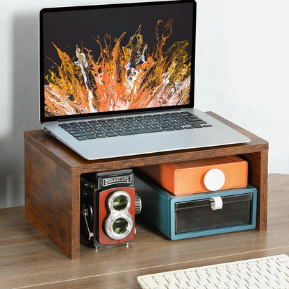 TEAMIX 14.2 inch + Riser-6.7 inch Monitor Stand TV/Screen/PC/Laptop Riser Computer Stand Desktop Shelf.