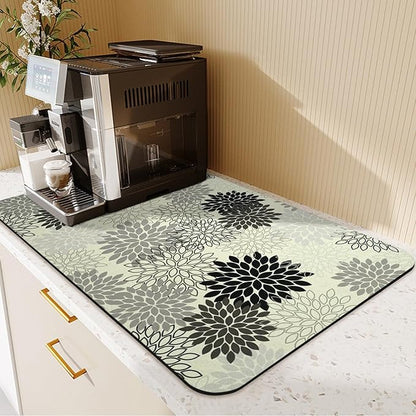 19.5" x 12" Dish Drying Mat & 24" x 5.5" Sink Splash Guard, Super Absorbent