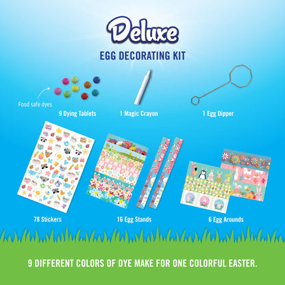 PAAS Deluxe Egg Decorating Kit Bundle Includes Deluxe Kit, 2 Egg Dippers, 5 Color Cups 1 ea
