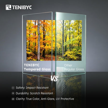 TENIBYC 11x14 Walnut Picture Frame 3 Pack with HD Glass - Natural Brown, Solid Wood Poster Frame, Wall Gallery Frame