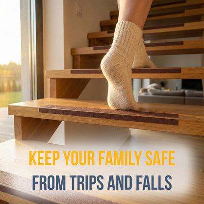 Kraftex Grip Tape [4" x 30ft, Brown] Anti Slip Tape for Stair Runners, Wooden Steps, Stair Nosing, Indoor Stairs, Outdoor Stair Treads, Skateboard