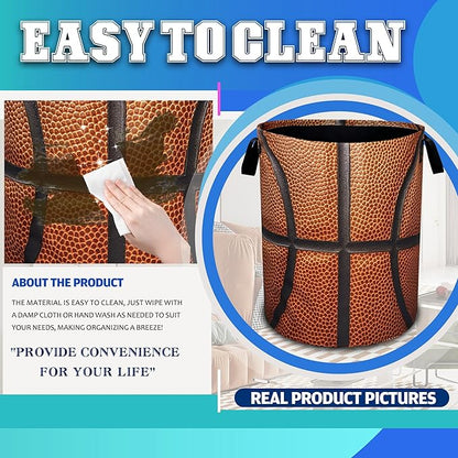 Basketball Laundry Basket Ball Texture Oxford Cloth Laundry Hamper