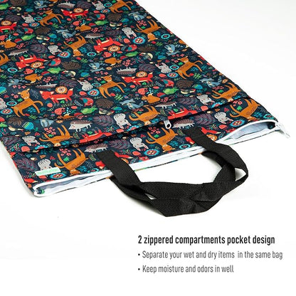 wegreeco Reusable Hanging Wet Dry Cloth Diaper Bag