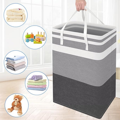BlissTotes 3-Pack Laundry Basket, Freestanding＆Waterproof Laundry Hamper