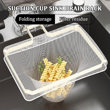 Kitchen Sink Strainer with 100 PCS Filter Mesh Bag, Food Waste Filter Basket