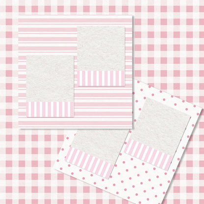 FYSUIMU 24 Sheets Pink Bow Floral Pattern Paper Chinoiserie Scrapbook Specialty Paper Double Sided Craft Papers for DIY Card Making Photo Album Decor, 11.8 x 11.8 Inch