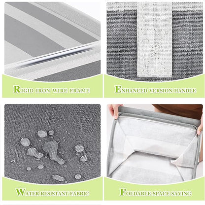 4-Pack Foldable Laundry Basket, Large Laundry Baskets