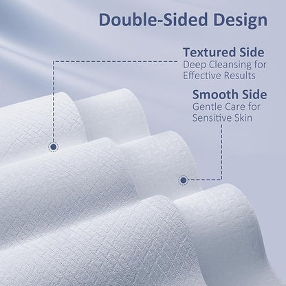 Ourmed Life Face Towels, Disposable Biodegradable Clean Facial Wash Cloth