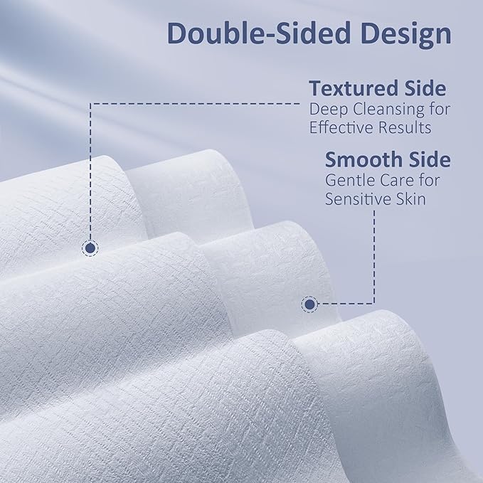 Ourmed Life Disposable Face Towel, Biodegradable Makeup Remover Wipes
