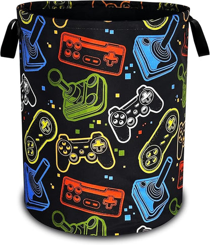 Game Consoles Laundry Basket Funny Colorful Oxford Cloth Laundry Hamper