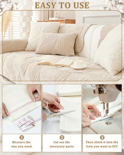 PLANTIONAL Grinding Natural Cotton Quilt Batting: 47-Inch x 59-Inch Light Weight Purely Natural All Season Quilt Batting for Quilts, Craft and Wearable Arts