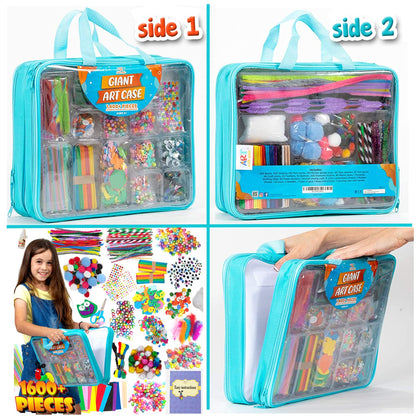 Arts and Crafts Supplies for Kid - 1600+Pcs Craft Kits for Kids - DIY School Craft Project for Kids Age 4 5 6 7 8-12 Christmas Gifts for Girls and Boys Crafts for Girls Ages 8-12 Arts Activities