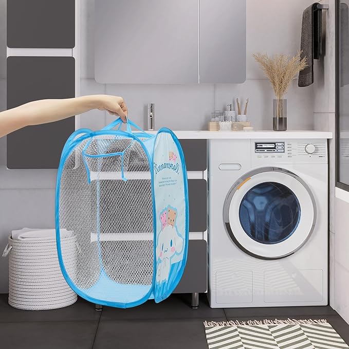 Cute Mesh Popup Laundry Hamper