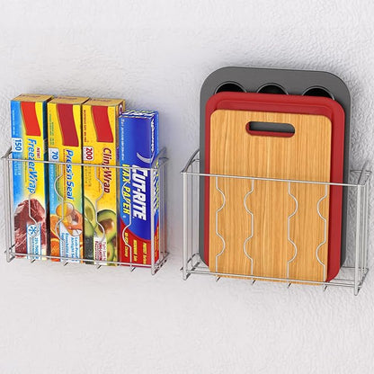 Simple Houseware Over the Cabinet Door Organizer Holder 2 Pack 13.5" Wx4.25