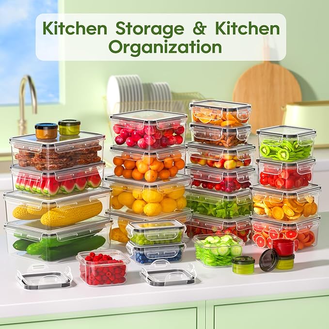 54-Piece Food Storage Containers